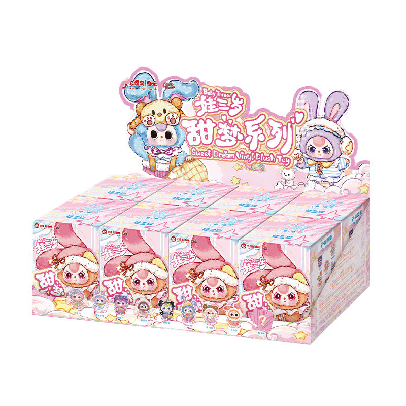 BABY THREE Sweet Dream Series Blind Box, Plush Doll Ornament Bag Pendant Toy, Vinyl Mystery Box Action Figure Birthday Toy Gift, Random 1PC