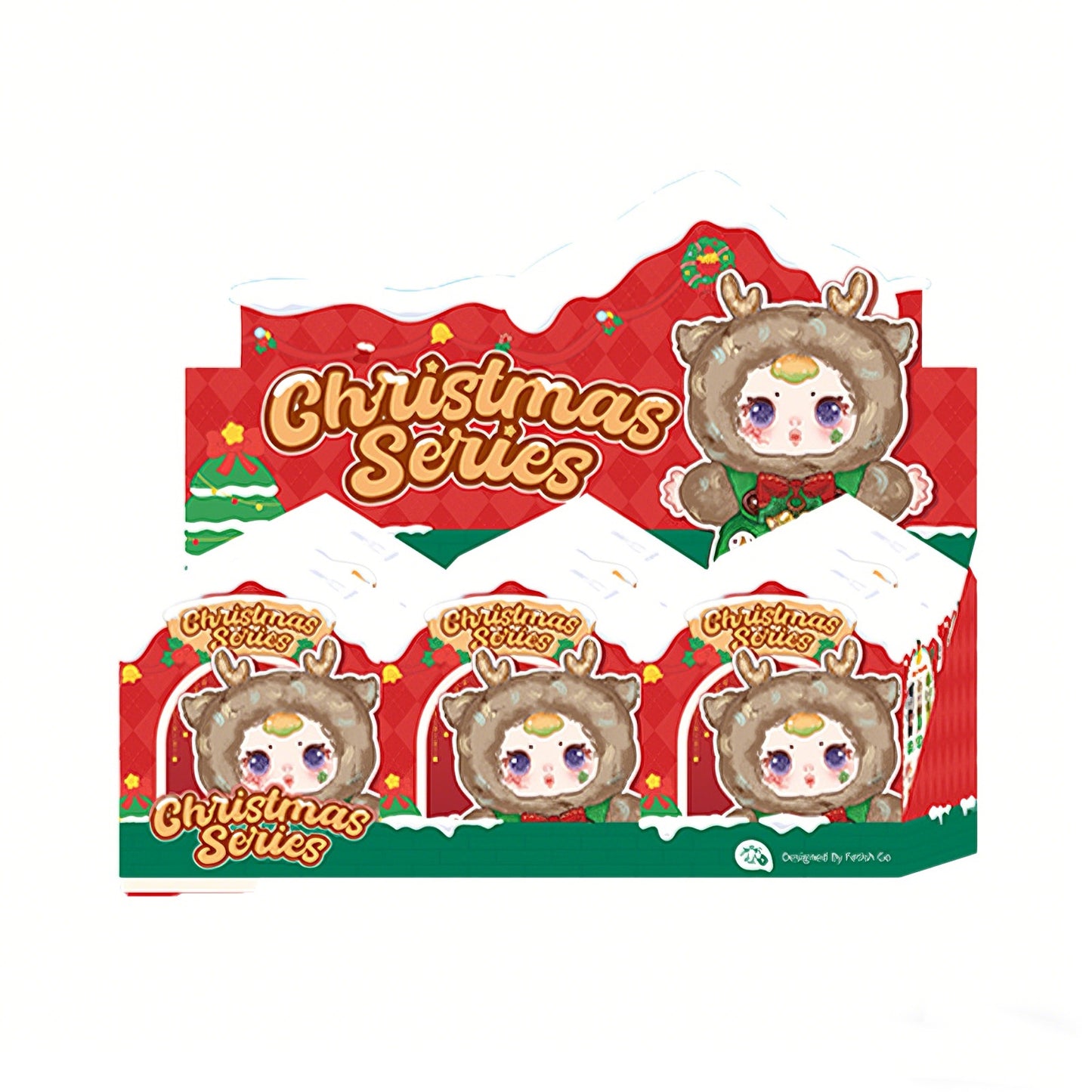 SAMUEL Candy Christmas Series Blind Box, Cute Fur Toy Pendant, Christmas&Birthday Gift(Random 1PCS)