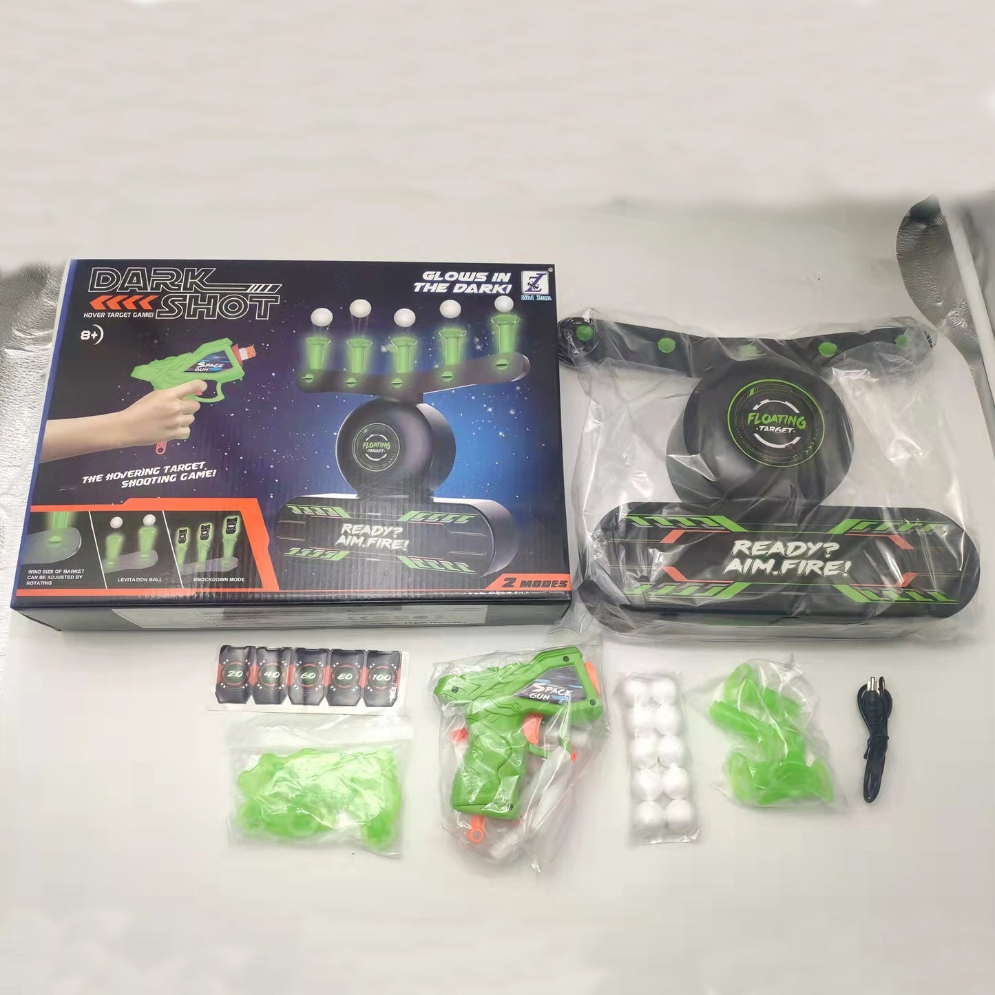 Electric Floating Target Shooting Set for Kids,Soft Bullet Toy Gun with Floating Ball Target,USB Rechargeable, Indoor/Outdoor Shooting Fun for Kids & Teens