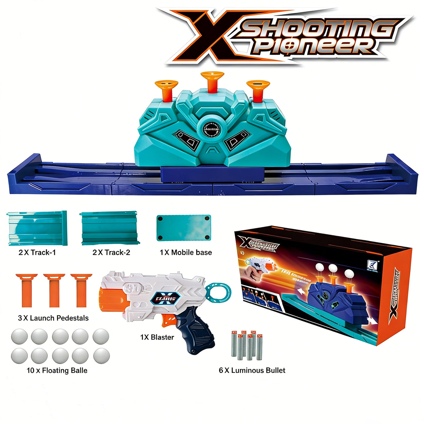 Portable Target Shooting Toy Gun, Dual-purpose EVA Soft Bullets for Suspended Flying Ball Dinosaur Target,Realistic Toy Dart Hand Gun Soft Bullet Pistol Foam Shell Ejecting Blasters,Gifts for Boys Girls Adults Age 8+