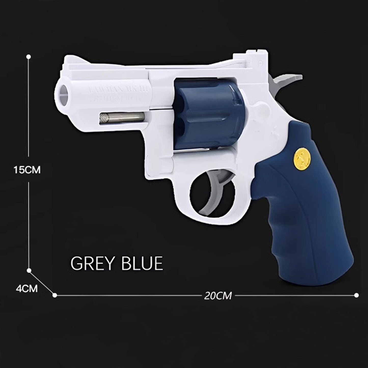 38 PCS Revolver Soft Bullet Toy Gun,Mechanical Linkage Foam Dart Blaster for Kids