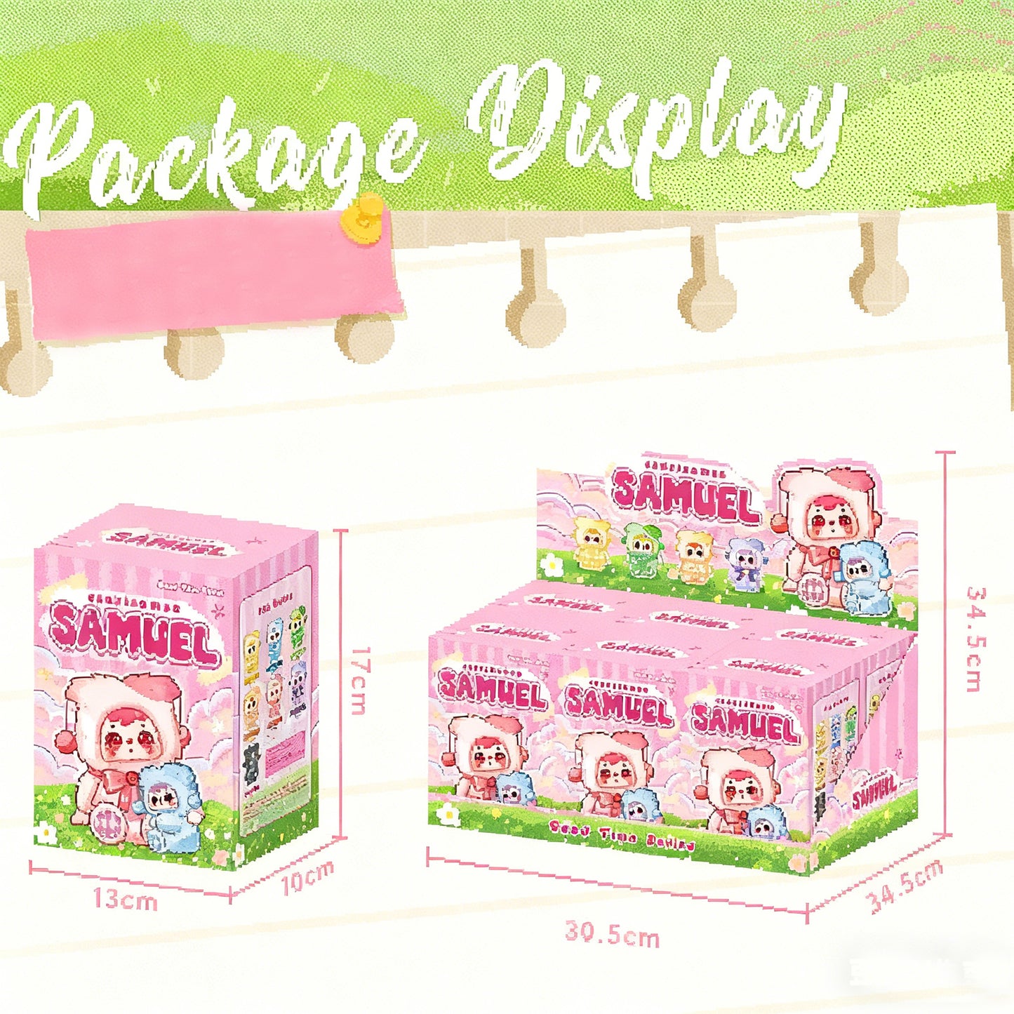 SAMUEL Good Times Series Plush Blind Toy Boxes, Cute Figurines, Bag Accessories, Exquisite Gifts(Random 1 PCS)