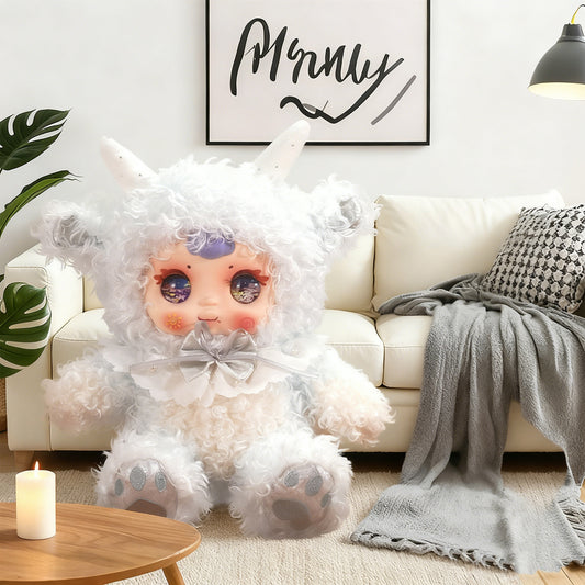 MM Sweetheart Baby Sitting Figure Blind Box, Cute Plush Toy, Pendant, Bedroom Decoration Item, Girls' Gift(Random 1PCS)