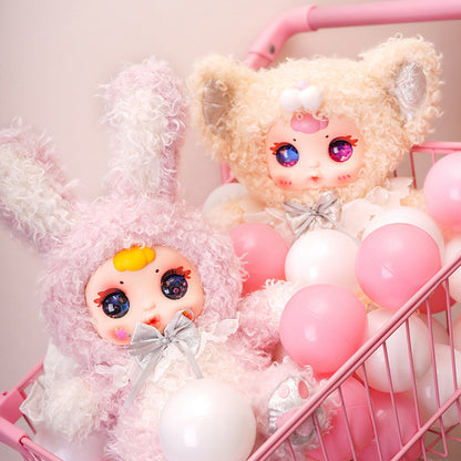 MM Sweetheart Baby Sitting Figure Blind Box, Cute Plush Toy, Pendant, Bedroom Decoration Item, Girls' Gift(Random 1PCS)