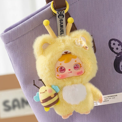 SAMUEL Hug The Ice Cream-loving Cute Pet-themed Blind Box, Adorable Plush Toys, Pendants, Birthday Gifts（Random 1PCS）