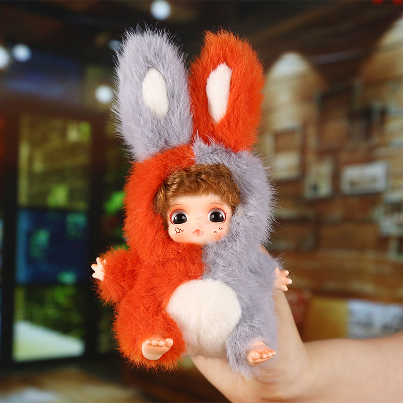 ANNIE BABY Petal Descending Trumpet Small Furry Blind Box, Girl's Heart Bedroom Decoration Figurine(Randomly 1 PCS)