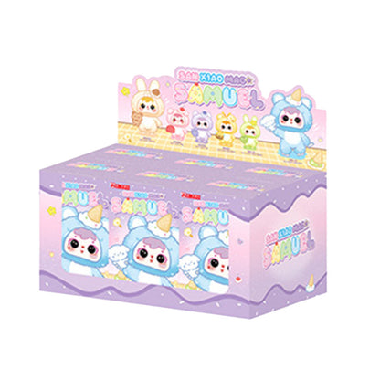 SAMUEL Hug The Ice Cream-loving Cute Pet-themed Blind Box, Adorable Plush Toys, Pendants, Birthday Gifts（Random 1PCS）