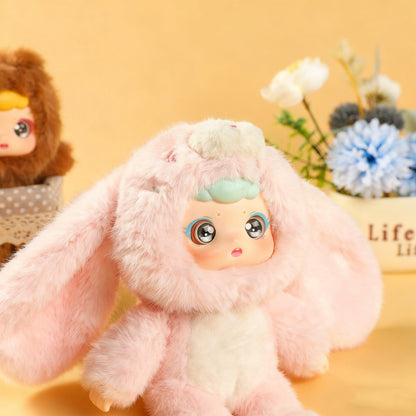 ENCOUNTERED Cute Plastic Face Dolls, Plush Toy Figures, Cartoon Schoolbag Pendants, Keychain Dolls, Collectible Toys（1 PCS）