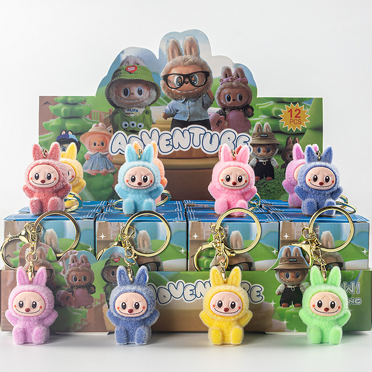 [2025 New]Labubu The Monsters Lazy Yoga Series Figures, The Monsters Blind Box Figures, Random Design Action Figures Collectible Toys Home Decorations, Holiday Birthday Gifts for Boys and Girls, Single Box