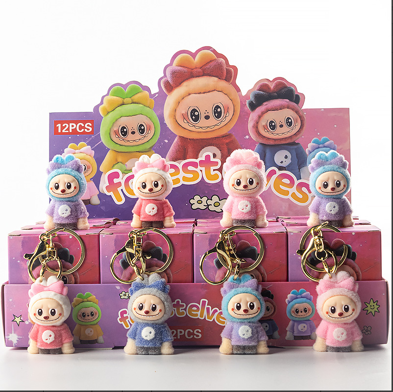 [2025 New]Labubu The Monsters Lazy Yoga Series Figures, The Monsters Blind Box Figures, Random Design Action Figures Collectible Toys Home Decorations, Holiday Birthday Gifts for Boys and Girls, Single Box