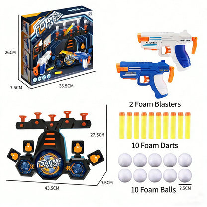Electric Toy Gun Foam Dart Automatic Blaster Sniper Rifle,Hover Shot Game,Two-in-one Electric Flying Ball Target Toy Pistol,Realistic Toy Dart Hand Gun Soft Bullet Pistol Foam Shell Ejecting Blasters，Gifts for Boys Girls Adults Age 8+