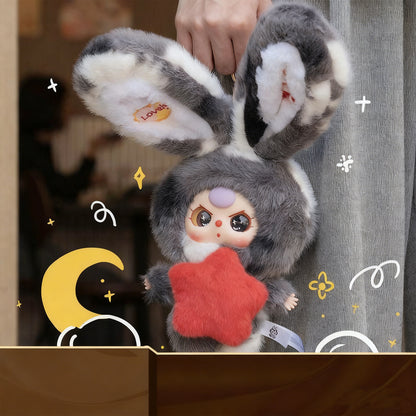 BABY THREE Lily Rabbit Town Series 3 Plush Blind Box Randomly 1PC (1 of 6 Possible Styles) Cute Figures Collectible Toys Birthday Gifts,Display Item