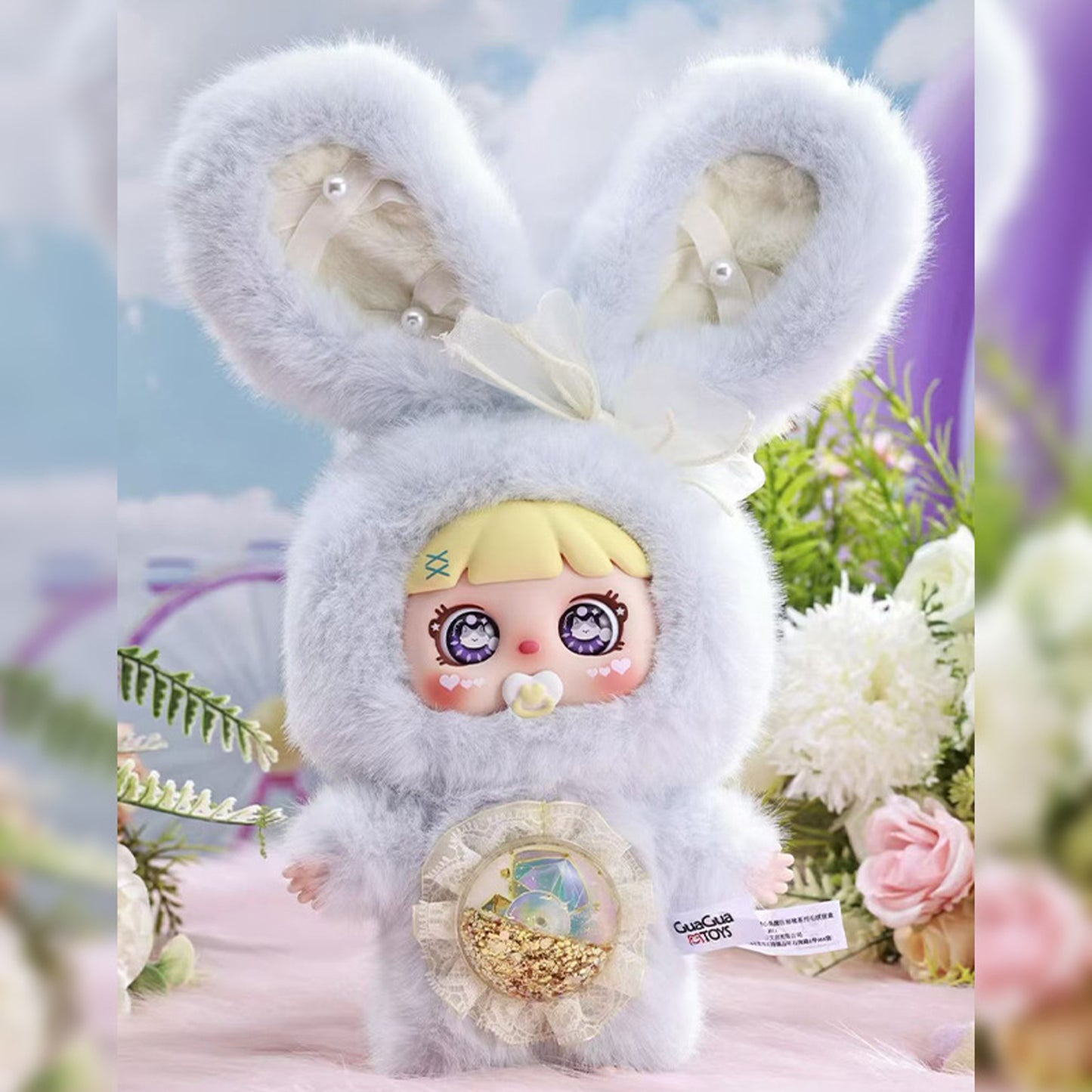 MOCICI Sweet Creative Bunny Pendent Box, Cute Fur Toy, Home Decoration, Ideal Gift for Girls(Random 1PCS)