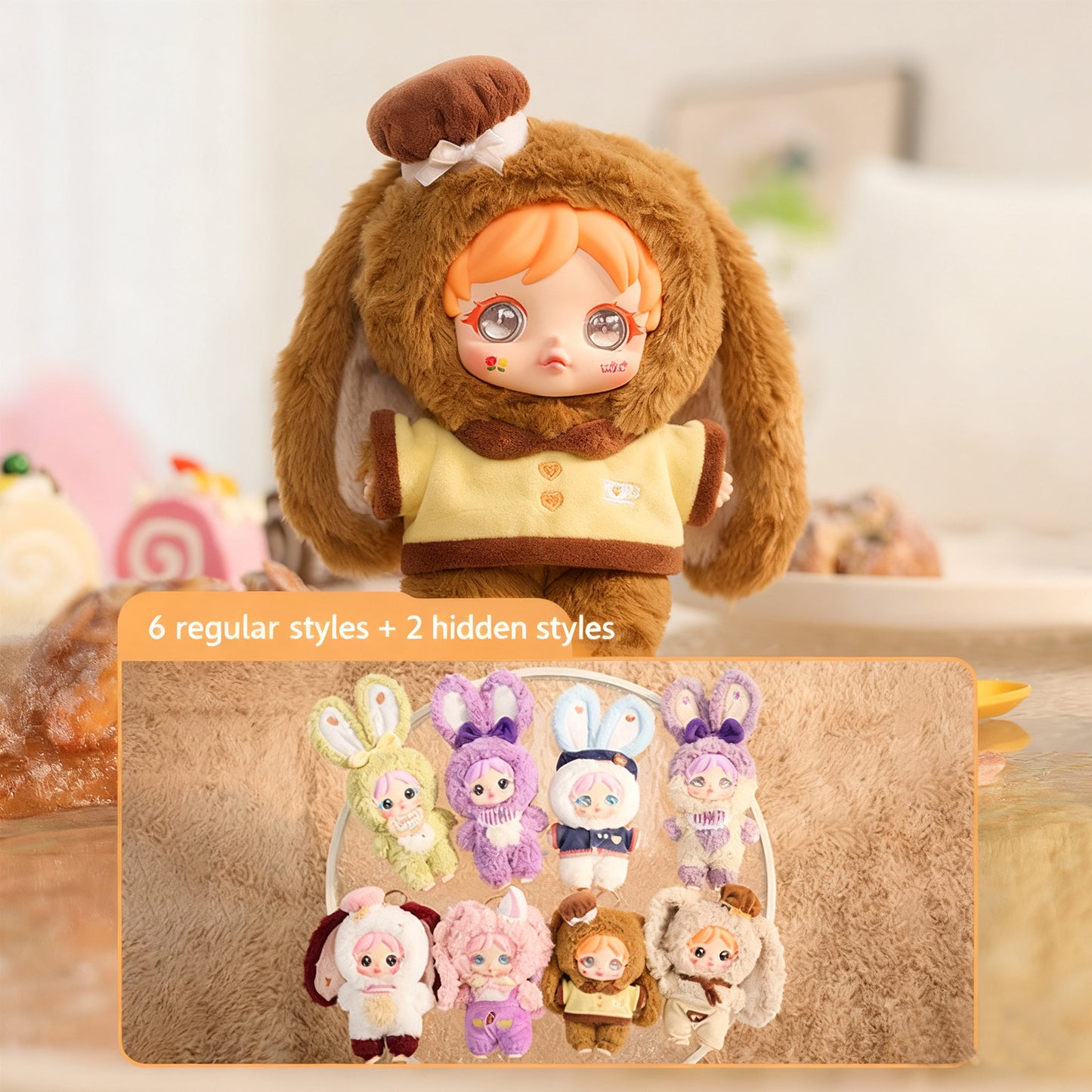 AMY Springtime Sweet Series Plush Blind Boxes, Pendants, Creative Bedroom Decorations, Girls' Dolls（Random 1PCS）
