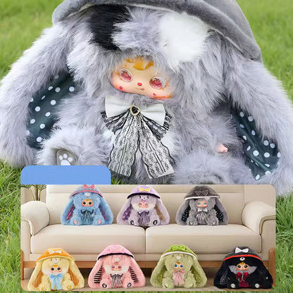 SAMUEL Furry Ears Fairy Trail Doll 800% Fur Blind Box, Cute Figure, Girls' Decoration,Birthday Gift(Random 1 PCS)