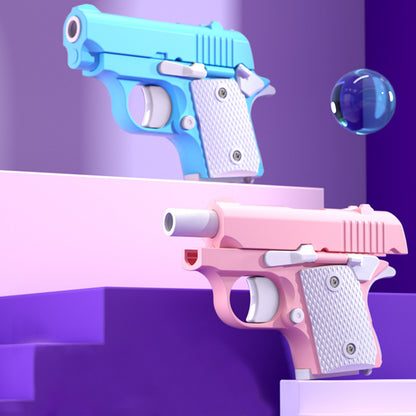 3D Printed Reverse-blowing Chambered Small Radish Pistol, Mini Decompression Smooth Gravity Pistol,Vibrant Stylized Pistol,Sleek Precision & Uncompromising