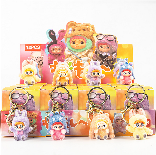 [2025 New]Labubu The Monsters Lazy Yoga Series Figures, The Monsters Blind Box Figures, Random Design Action Figures Collectible Toys Home Decorations, Holiday Birthday Gifts for Boys and Girls, Single Box
