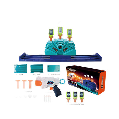 Portable Target Shooting Toy Gun, Dual-purpose EVA Soft Bullets for Suspended Flying Ball Dinosaur Target，Realistic Toy Dart Hand Gun Soft Bullet Pistol Foam Shell Ejecting Blasters，Gifts for Boys Girls Adults Age 8+