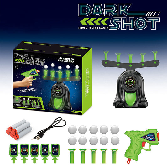 Electrically-powered Suspended Shooting Ball With Night-light Target and Soft Bullet Toy Gun, Tabletop Game，Gifts for Boys Girls Adults Age 8+