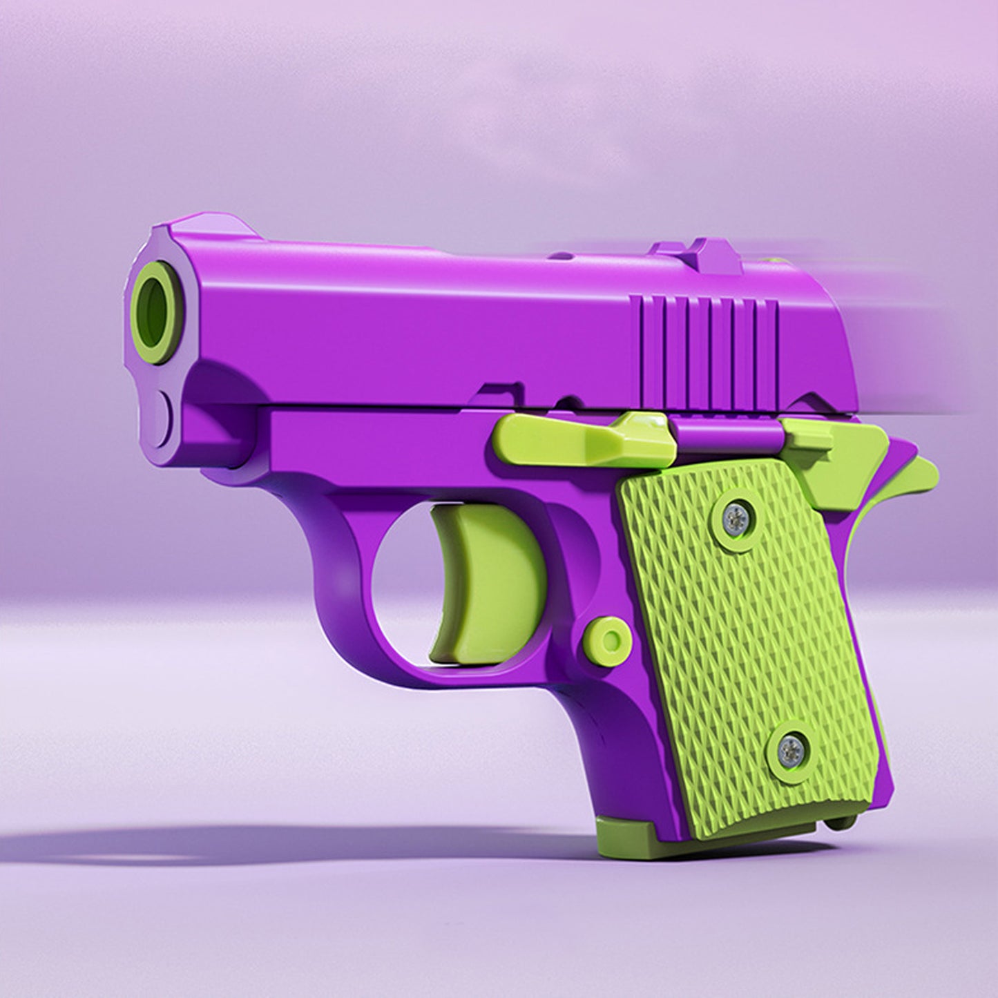 3D Printed Reverse-blowing Chambered Small Radish Pistol, Mini Decompression Smooth Gravity Pistol,Vibrant Stylized Pistol,Sleek Precision & Uncompromising