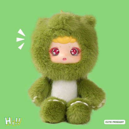 ENCOUNTERED Cute Plastic Face Dolls, Plush Toy Figures, Cartoon Schoolbag Pendants, Keychain Dolls, Collectible Toys（1 PCS）