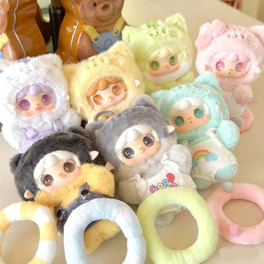 YOKKI Summer Party Series Plush Blind Boxes, Bag Accessories, Girls' Gifts, Bedroom Decoration（Random 1PCS）
