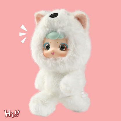 ENCOUNTERED Cute Plastic Face Dolls, Plush Toy Figures, Cartoon Schoolbag Pendants, Keychain Dolls, Collectible Toys（1 PCS）