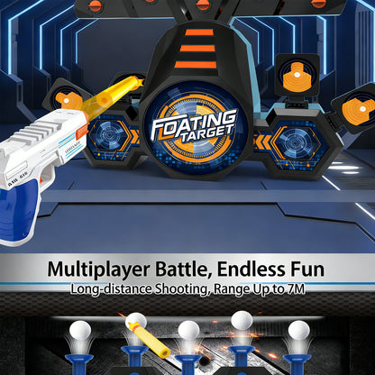 Electric Toy Gun Foam Dart Automatic Blaster Sniper Rifle,Hover Shot Game,Two-in-one Electric Flying Ball Target Toy Pistol,Realistic Toy Dart Hand Gun Soft Bullet Pistol Foam Shell Ejecting Blasters，Gifts for Boys Girls Adults Age 8+