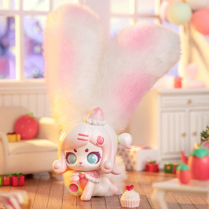 FAN TASTIC FRUIT Long Ears Plush Blind Boxes, Tabletop Decoration, Gift for Girls(Random 1PCS)