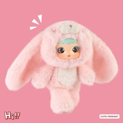 ENCOUNTERED Cute Plastic Face Dolls, Plush Toy Figures, Cartoon Schoolbag Pendants, Keychain Dolls, Collectible Toys（1 PCS）