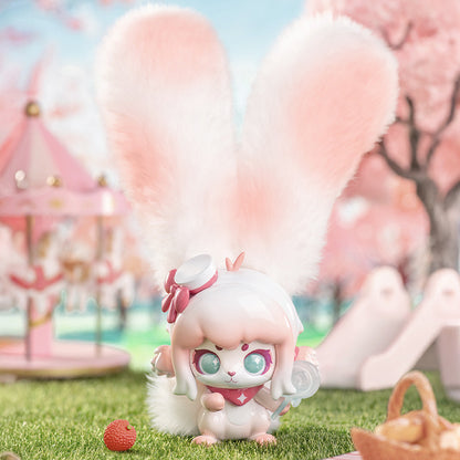 FAN TASTIC FRUIT Long Ears Plush Blind Boxes, Tabletop Decoration, Gift for Girls(Random 1PCS)