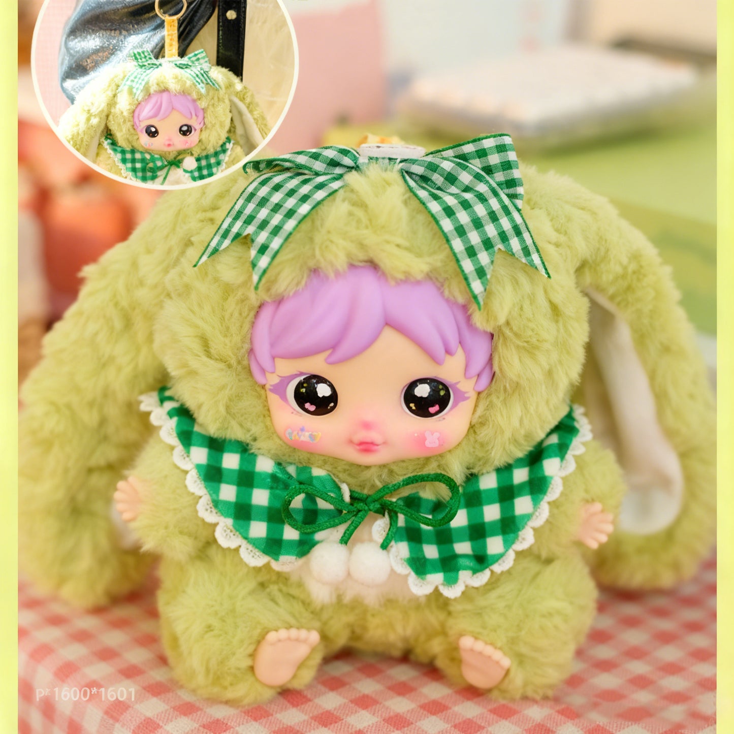 AMY Creative Bunny Pendent Box, Cute Fur Toy, Home Decoration,Birthday Gift(Random 1 PCS )