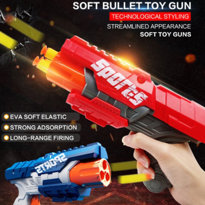 Sports Gun,Children's Imitation Toy Gun, Boy's Shooting Battle Soft Bullet Gun, Manual and Can Be Fired