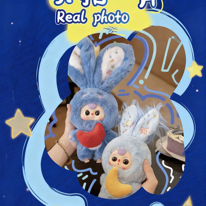 BABY THREE Lily Rabbit Town Series 3 Plush Blind Box Randomly 1PC (1 of 6 Possible Styles) Cute Figures Collectible Toys Birthday Gifts,Display Item