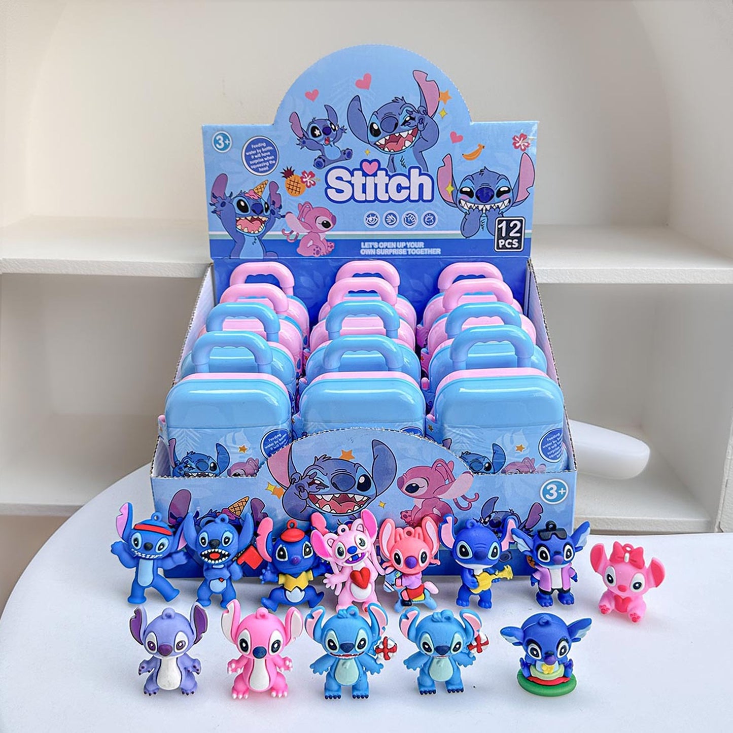 [2025 New]Stitch Little Emotions Series Figures Blind Box Figures, Random Design Action Figures Collectible Toys Home Decorations, Holiday Birthday Gifts for Girls and Boys, Single Box