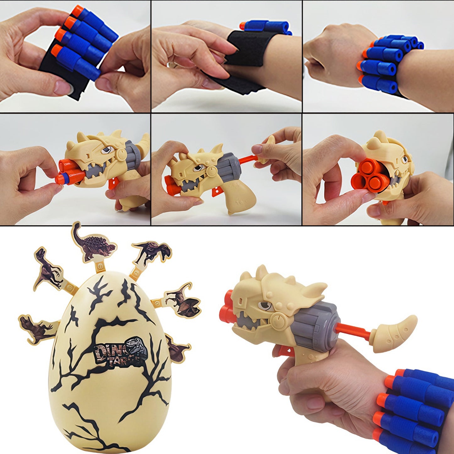 Electric Rotating Target Toy Gun, Lighted Music Soft-bullet Gun，Soft Foam Darts, Safe Competitive Fun, Gifts for Boys Girls Adults Age 8+