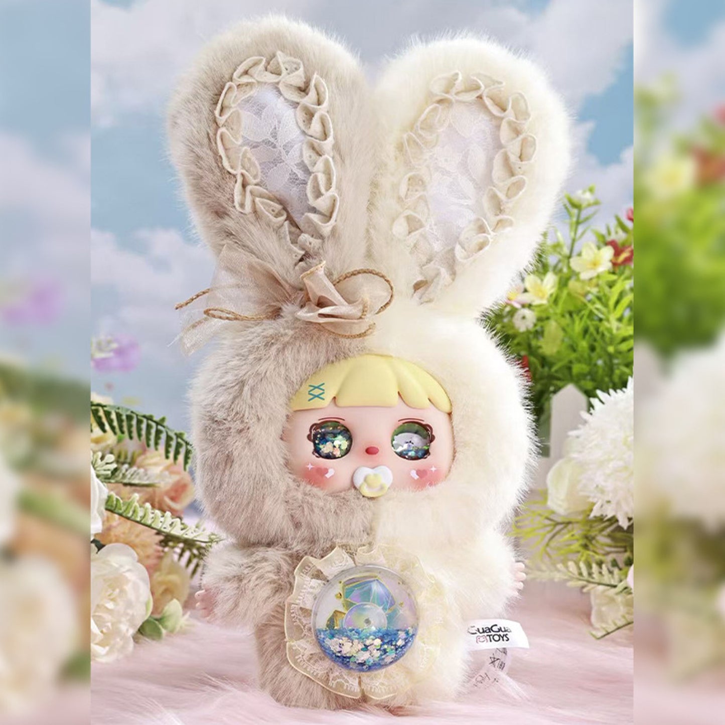 MOCICI Sweet Creative Bunny Pendent Box, Cute Fur Toy, Home Decoration, Ideal Gift for Girls(Random 1PCS)