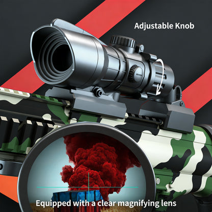 M416 Manual Downfeed Pull-Back Soft-Powder Toy Gun, Children's Single-Shot Assault Rifle, Simulation Submachine Gun，Gifts for Boys Girls Adults Age 8+