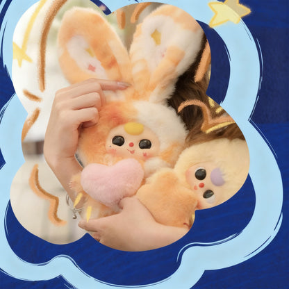 BABY THREE Lily Rabbit Town Series 3 Plush Blind Box Randomly 1PC (1 of 6 Possible Styles) Cute Figures Collectible Toys Birthday Gifts,Display Item