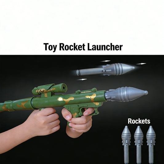 Green Anti-tank Rocket Artillery Cannon Can Fire Missile Soft Shells Toy Guns,Perfect Outdoor/Indoor Pretend Play for Gifts for Boys Girls Adults Age 8+,Ideal for Imaginative Military Adventure Games & Birthday Gifts