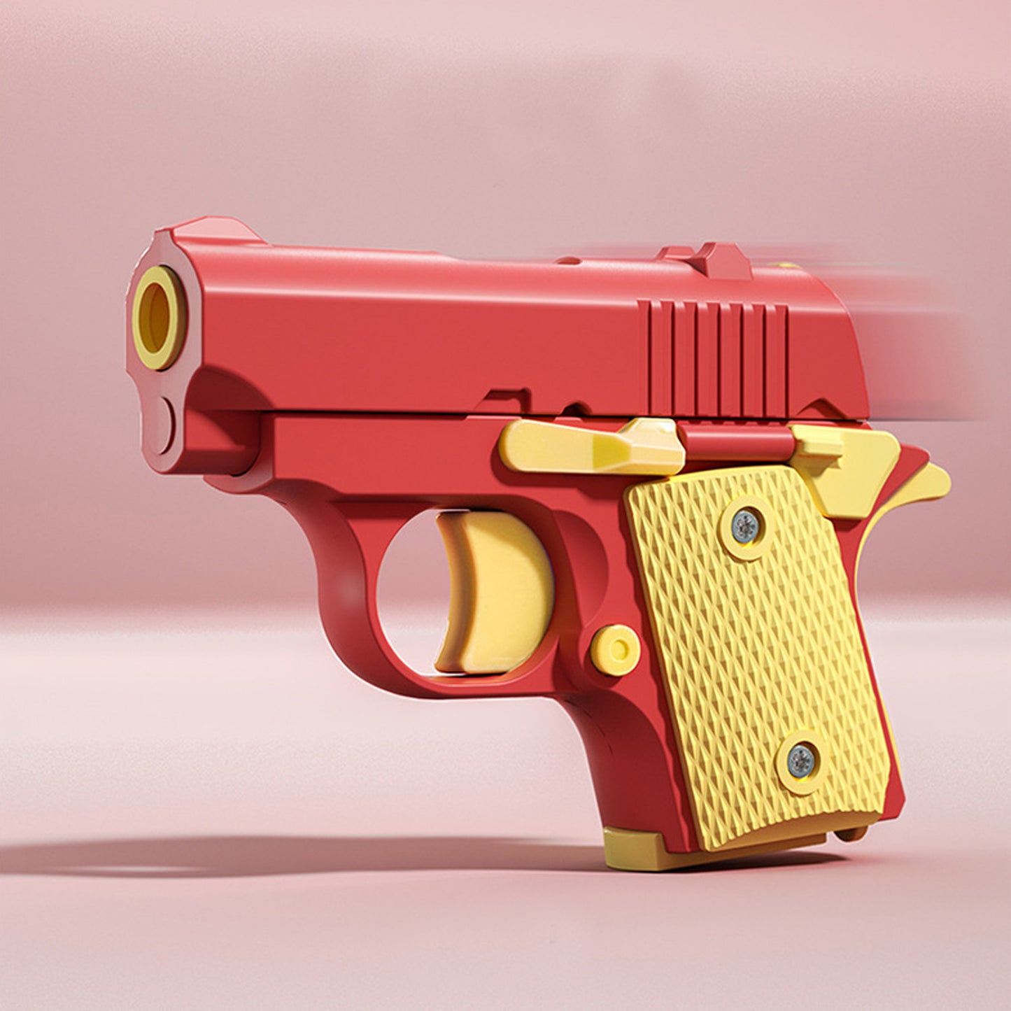 3D Printed Reverse-blowing Chambered Small Radish Pistol, Mini Decompression Smooth Gravity Pistol,Vibrant Stylized Pistol,Sleek Precision & Uncompromising