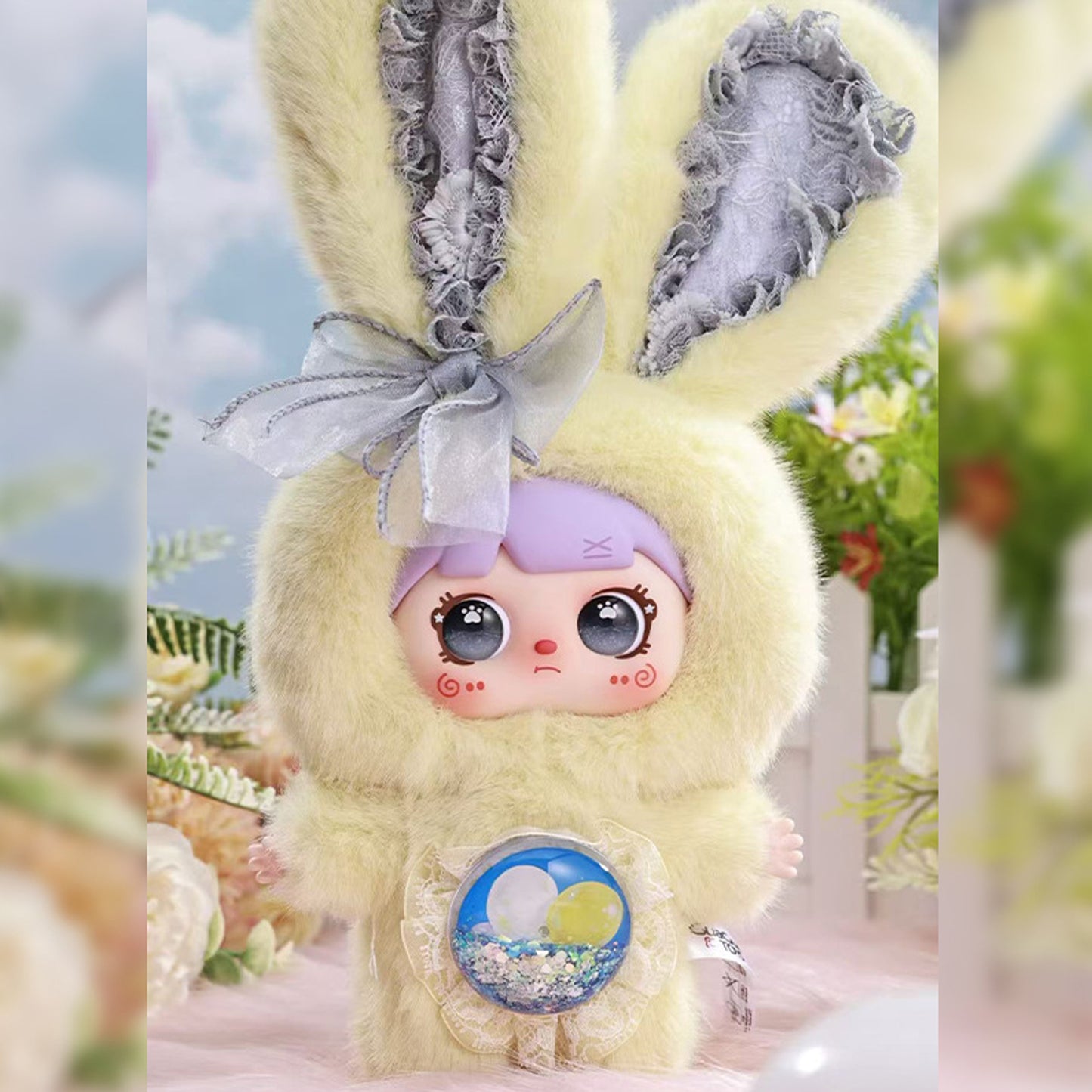 MOCICI Sweet Creative Bunny Pendent Box, Cute Fur Toy, Home Decoration, Ideal Gift for Girls(Random 1PCS)