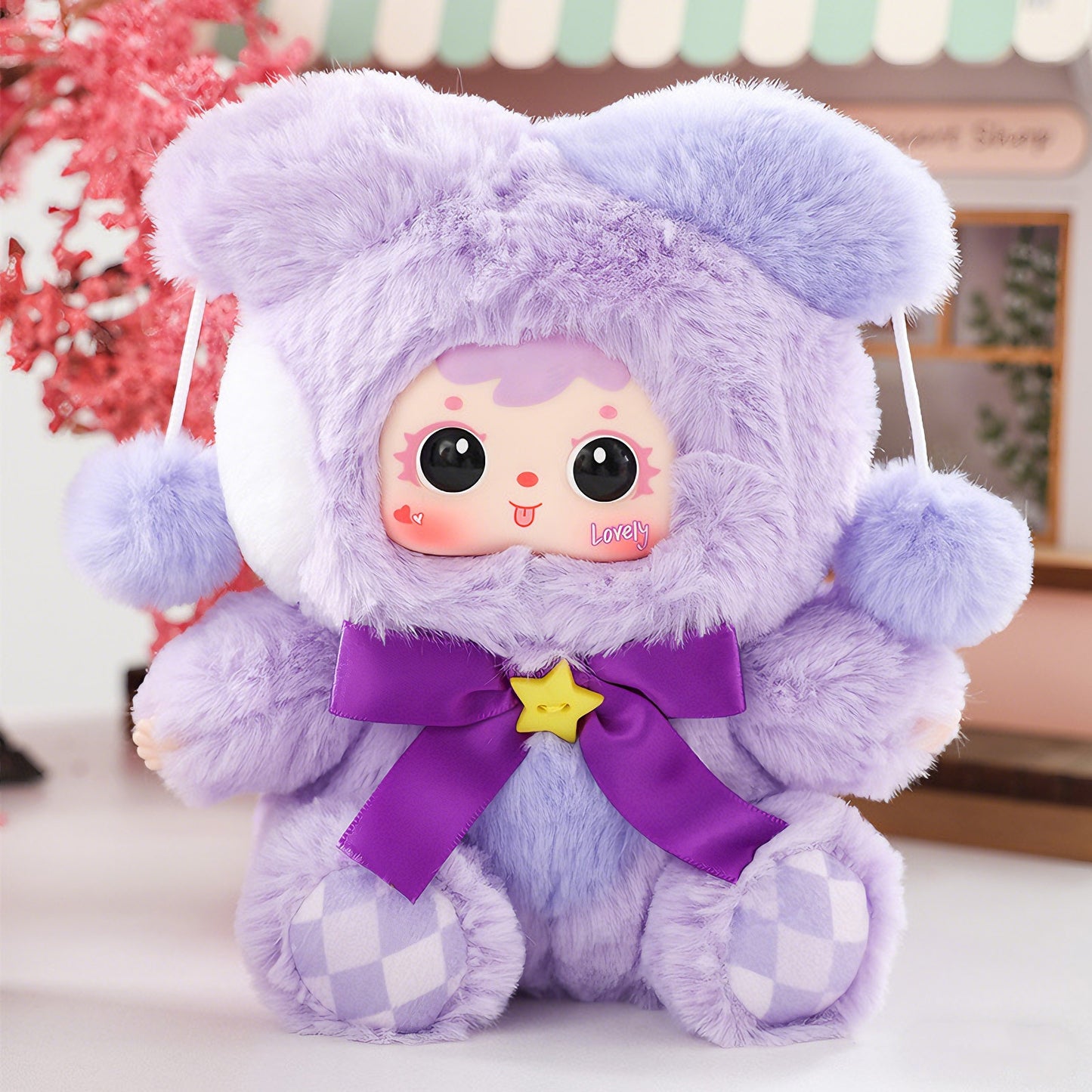 SAMUEL Good Times Series Plush Blind Toy Boxes, Cute Figurines, Bag Accessories, Exquisite Gifts（Random 1 PCS）