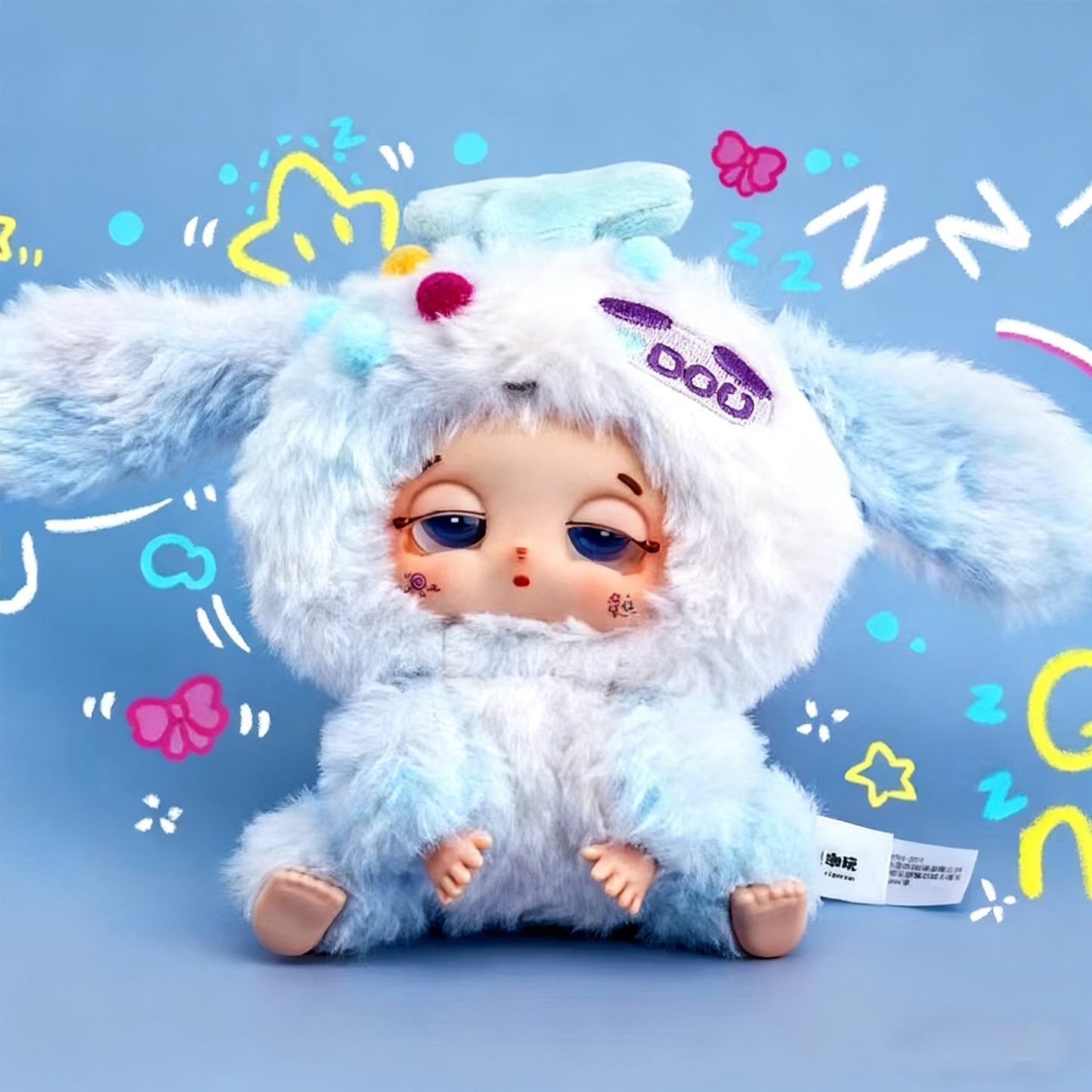 TIRED DOUDOU Good Luck Series Gifts Plush Blind Boxes, Plush Doll Pendants, Festive Gifts.(Random 1PCS)