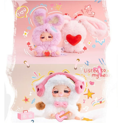 TIRED DOUDOU Good Luck Series Gifts Plush Blind Boxes, Plush Doll Pendants, Festive Gifts.(Random 1PCS)