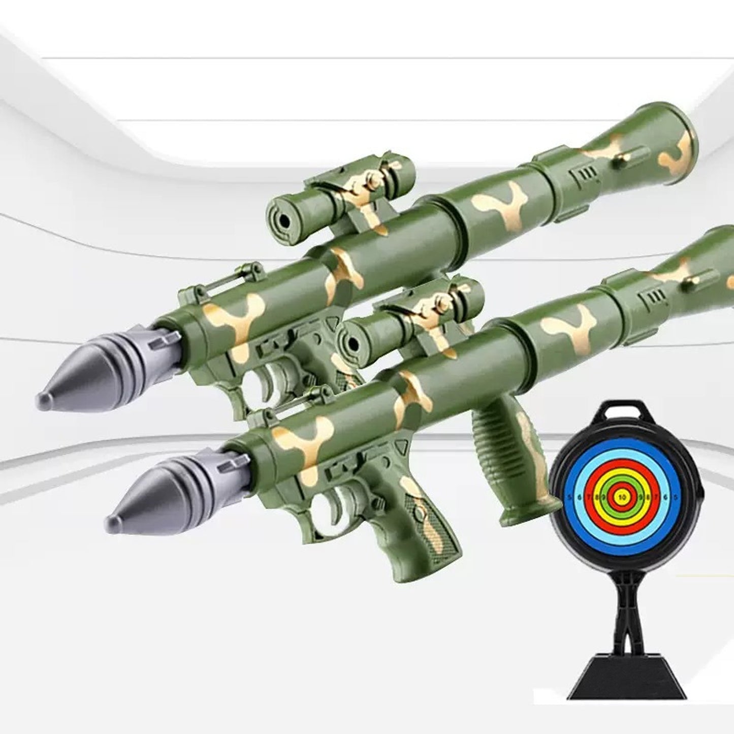 Green Anti-tank Rocket Artillery Cannon Can Fire Missile Soft Shells Toy Guns,Perfect Outdoor/Indoor Pretend Play for Gifts for Boys Girls Adults Age 8+,Ideal for Imaginative Military Adventure Games & Birthday Gifts
