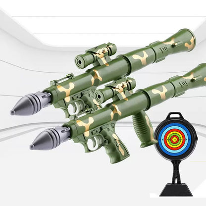 Green Anti-tank Rocket Artillery Cannon Can Fire Missile Soft Shells Toy Guns,Perfect Outdoor/Indoor Pretend Play for Gifts for Boys Girls Adults Age 8+,Ideal for Imaginative Military Adventure Games & Birthday Gifts