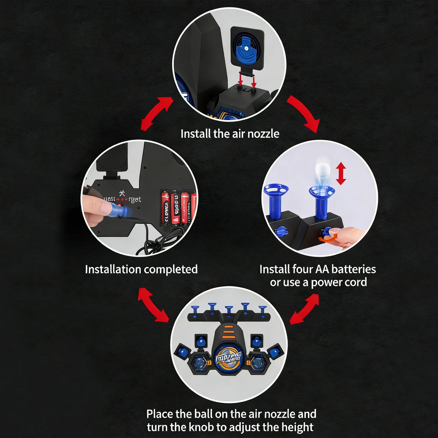 Electric Toy Gun Foam Dart Automatic Blaster Sniper Rifle,Hover Shot Game,Two-in-one Electric Flying Ball Target Toy Pistol,Realistic Toy Dart Hand Gun Soft Bullet Pistol Foam Shell Ejecting Blasters，Gifts for Boys Girls Adults Age 8+