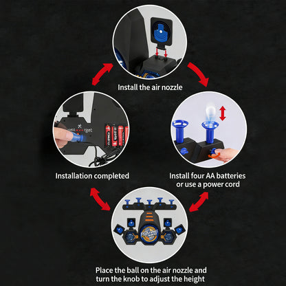 Electric Toy Gun Foam Dart Automatic Blaster Sniper Rifle,Hover Shot Game,Two-in-one Electric Flying Ball Target Toy Pistol,Realistic Toy Dart Hand Gun Soft Bullet Pistol Foam Shell Ejecting Blasters，Gifts for Boys Girls Adults Age 8+