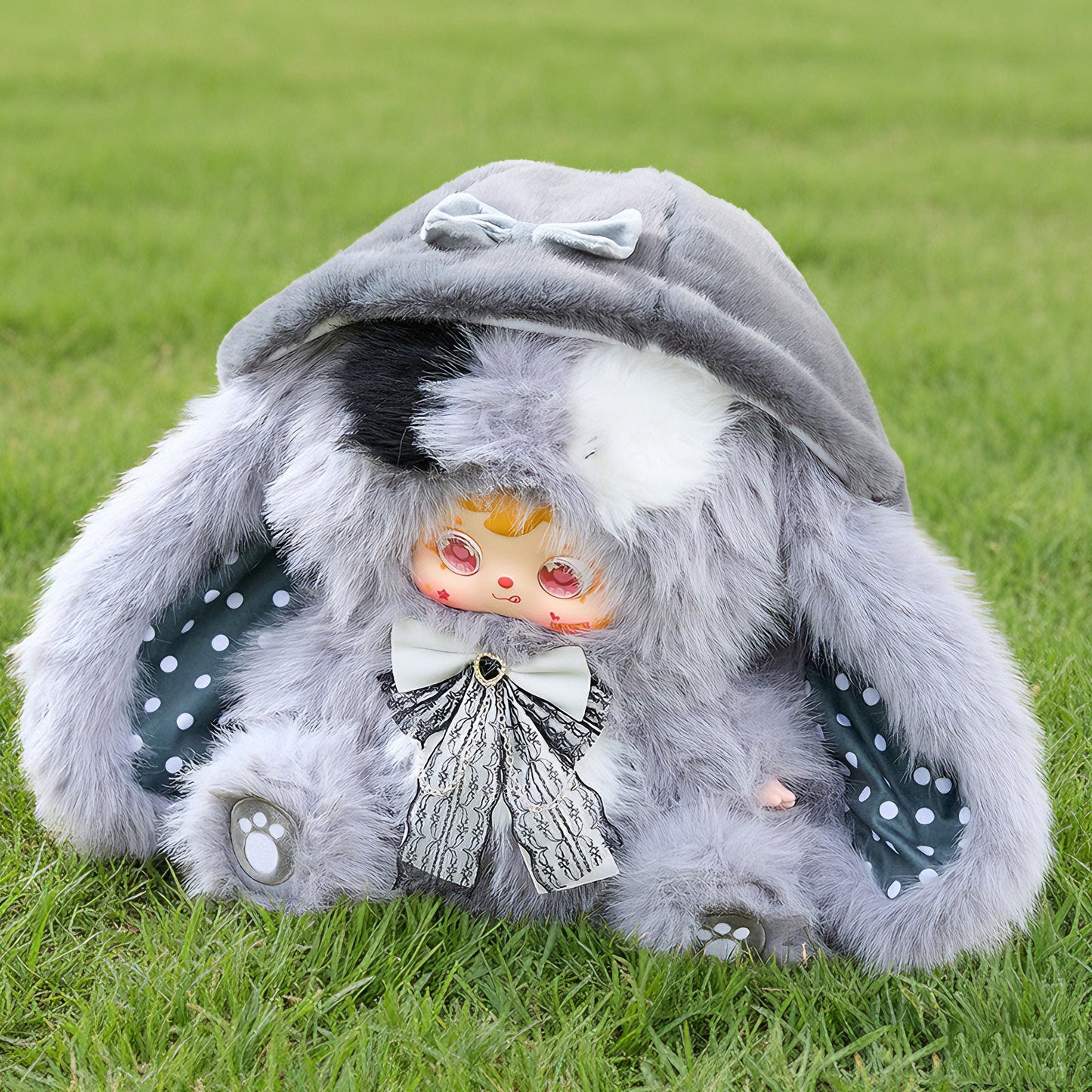 SAMUEL Furry Ears Fairy Trail Doll 800% Fur Blind Box, Cute Figure, Girls' Decoration,Birthday Gift(Random 1 PCS)